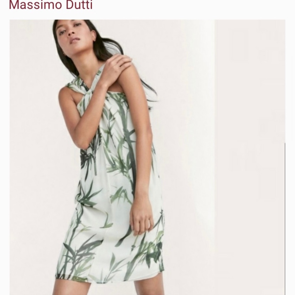 NWT. 100% Silk Massimo Dutti summer dress